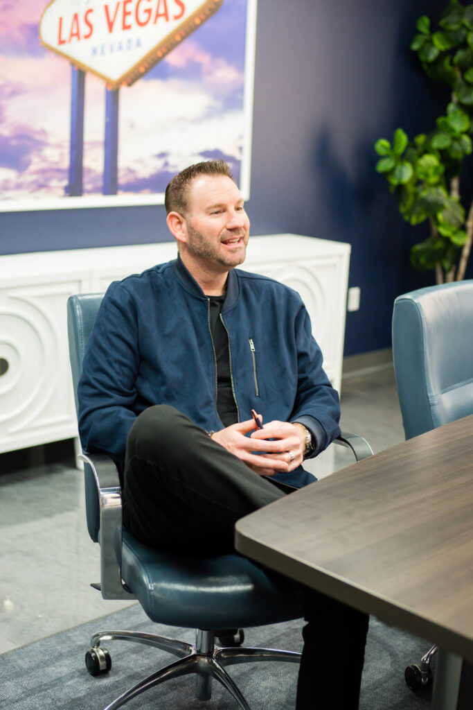 Matt Farnham Speaking to Client